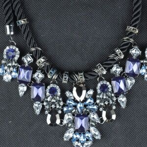 Costume Faux Saphire Necklace NEW